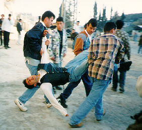 Photo: Teargas victim