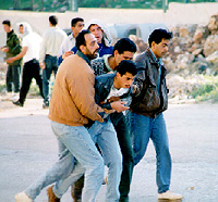 Photo: Teargas victims