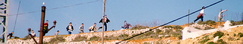Photo: Stone throwers.