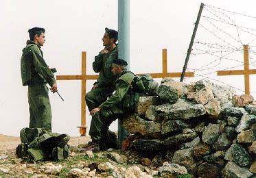 Photo: This time, three soldiers at the foot of the cross