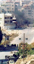 Photo: September clashes at Ma'alufiyya checkpoint.