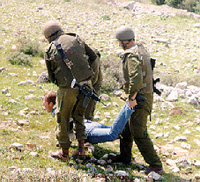 Photo: Student being arrested