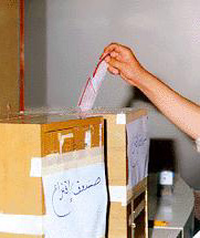Photo: Voting at Birzeit
