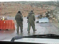 Photo: checkpoint at Surda