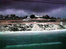 Photo: Taxi traveling across fields