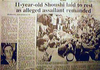 Photo of newspaper headlines