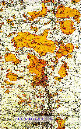 Map: Oslo areas in the West Bank (incomplete)