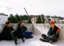 Photo: The group of us visiting Pierre in Hebron