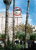 Photo: Israeli observation point on top of the Hebron mosque