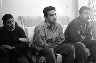 Photo: Three of the four Addassi brothers. From left to right: Sultan, Suffiyan, Issam.