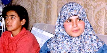 Photo: Two of Ghassan's sisters. Suzanne Addassi on the right.