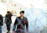 Photo: Israeli soldier waiting to go on redeployment day