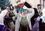 Photo: Elderly women dance in the streets